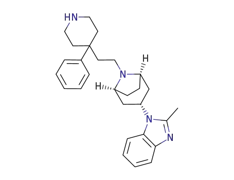 Molecular Structure of 716348-30-0 (endo 2-methyl-1-{8-[2-(4-phenylpiperidin-4-yl)ethyI]-8-azabicyclo[3.2.1]oct-3-yl}-1H-benzimidazole)