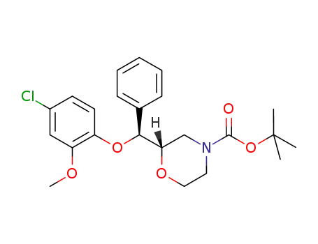 tert-butyl (2S)-2-[(S)-(4-chloro-2-methoxyphenoxy)(phenyl)methyl]morpholine-4-carboxylate