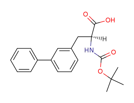 Molecular Structure of 608528-91-2 ((S)-3-BIPHENYL-3-YL-2-TERT-BUTOXYCARBONYLAMINO-PROPIONIC ACID)