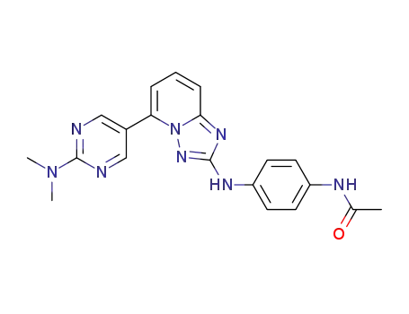 N-(4-(5-(2-(dimethylamino)pyrimidin-5-yl)-[1,2,4]triazolo[1,5-a]pyridin-2-ylamino)phenyl)acetamide