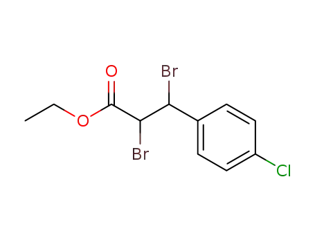 Molecular Structure of 35282-97-4 (Benzenepropanoic acid, .alpha.,.beta.-dibroMo-4-chloro-, ethyl e)