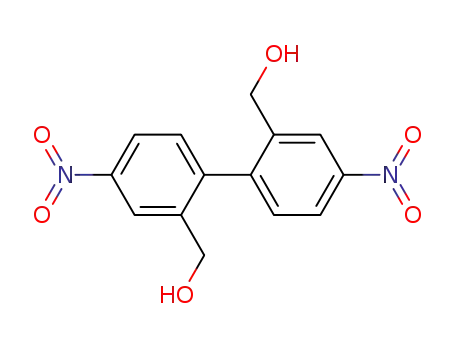 Molecular Structure of 5047-02-9 ((4,4'-dinitro-[1,1'-biphenyl]-2,2'-diyl)dimethanol)