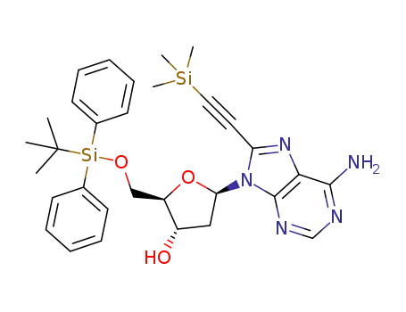 5'-O-tert-butyldiphenylsilyl-8-[(trimethylsilyl)ethynyl]-2'-deoxyadenosine