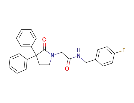 N-(4-fluorobenzyl)-2-(2-oxo-3,3-diphenylpyrrolidin-1-yl)acetamide