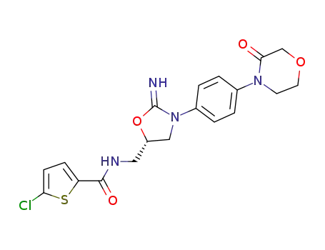 5-Chloro-N-({(5S)-2-imino-3-[4-(3-oxomorpholin-4-yl)phenyl]-1,3-oxazolidin-5-yl}methyl)-thiophene-2-carboxamide