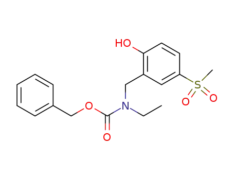 Ethyl-(2-hydroxy-5-methanesulfonyl-benzyl)-carbamic acid benzyl ester
