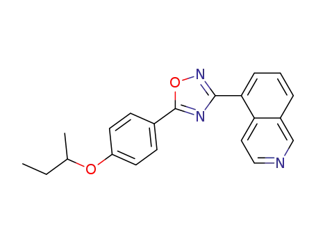 5-(5-{4-[(1-methylpropyl)oxy]phenyl}-1,2,4-oxadiazol-3-yl)isoquinoline