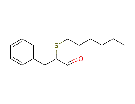 2-hexylsulfanyl-3-phenyl-propionaldehyde