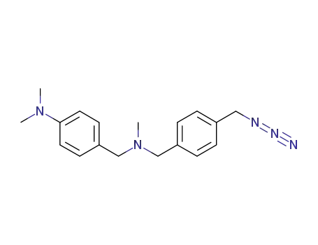 Molecular Structure of 1207535-66-7 (N-[{4-(azidomethyl)phenyl}methyl]-N-(4-dimethylaminobenzyl)methylamine)