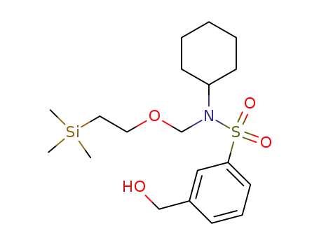 Benzenesulfonamide,
N-cyclohexyl-3-(hydroxymethyl)-N-[[2-(trimethylsilyl)ethoxy]methyl]-