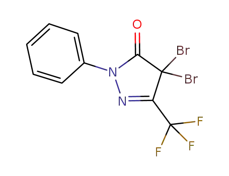 4,4-dibromo-1-phenyl-3-trifluoromethyl-2-pyrazolin-5-one