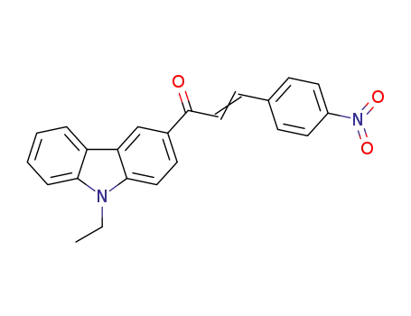 Molecular Structure of 1447733-62-1 (1‐(9‐ethyl‐9H‐carbazol‐3‐yl)‐3‐(4‐nitrophenyl)prop‐2‐en‐1‐one)