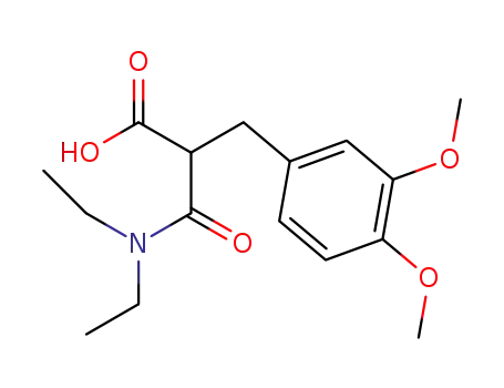 3-(N, N-diethylamino)-2-(3, 4-dimethoxybenzyl)-3-oxopropionic acid