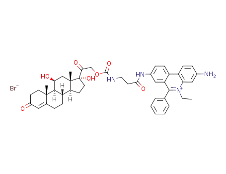 Molecular Structure of 259815-76-4 (cortisol-C<sub>4</sub>-EtBr)