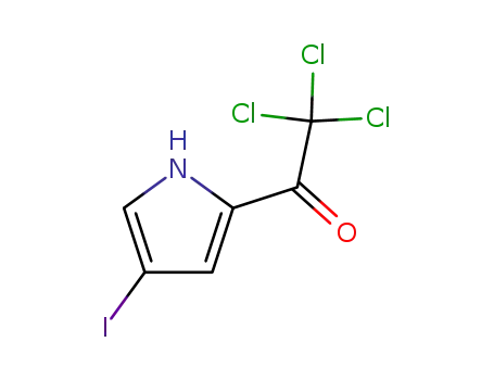 Molecular Structure of 72652-33-6 (4-IODO-2-(TRICHLOROACETYL)PYRROLE)