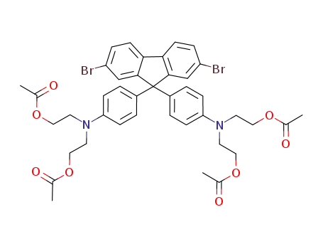 2,5-dibromo-9,9'-bis(4-(bis(2-acetoxyethyl)amino)phenyl)fluorene