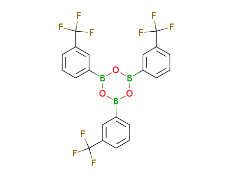Molecular Structure of 2265-38-5 (2,4,6-Tris[3-(trifluoromethyl)phenyl]boroxin)