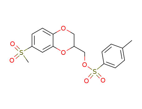 Molecular Structure of 1193705-03-1 ([7-(methylsulfonyl)-2,3-dihydro-1,4-benzodioxin-2-yl]methyl 4-methylbenzenesulfonate)