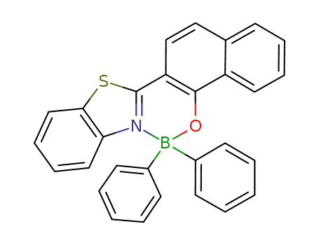 Molecular Structure of 1210945-47-3 (2-(2-diphenylboroxynaphthyl)benzothiazole)
