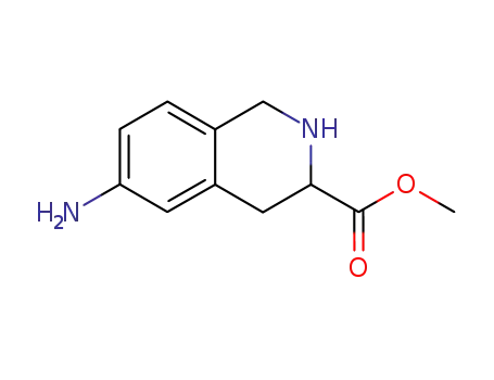 Molecular Structure of 842150-13-4 (3-Isoquinolinecarboxylic acid, 6-amino-1,2,3,4-tetrahydro-, methyl ester)
