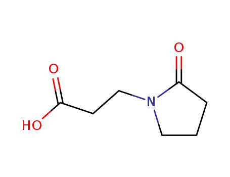 Molecular Structure of 77191-38-9 (3-(2-OXO-PYRROLIDIN-1-YL)-PROPIONIC ACID)