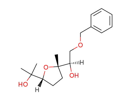 2-[(2R,5S)-5-((R)-2-Benzyloxy-1-hydroxy-ethyl)-5-methyl-tetrahydro-furan-2-yl]-propan-2-ol