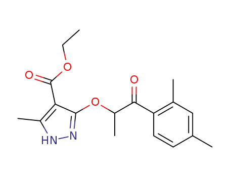 3-[2-(2,4-dimethyl-phenyl)-1-methyl-2-oxo-ethoxy]-5-methyl-1H-pyrazole-4-carboxylic acid ethyl ester