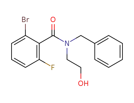N-benzyl-6-bromo-2-fluoro-N-(2-hydroxyethyl)benzamide