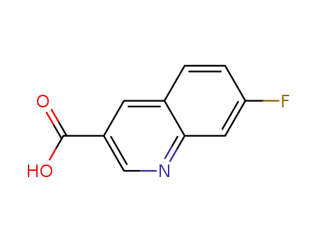 Molecular Structure of 734524-15-3 (7-FLUOROQUINOLINE-3-CARBOXYLIC ACID)