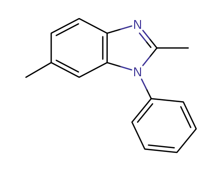 Molecular Structure of 1056894-82-6 (2,6-dimethyl-1-phenyl-1H-benzimidazole)
