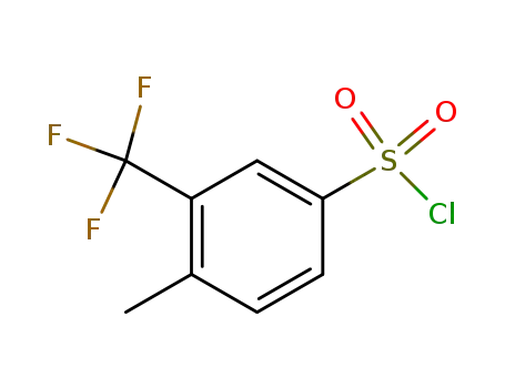 Molecular Structure of 151258-36-5 (4-Methyl-3-(trifluoroMethyl)benzene-1-sulfonyl chloride)