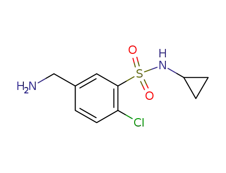 5-(aminomethyl)-2-chloro-N-cyclopropylbenzenesulfonamide