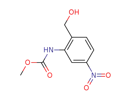 Molecular Structure of 1172621-16-7 (methyl 2-(hydroxymethyl)-5-nitrophenylcarbamate)