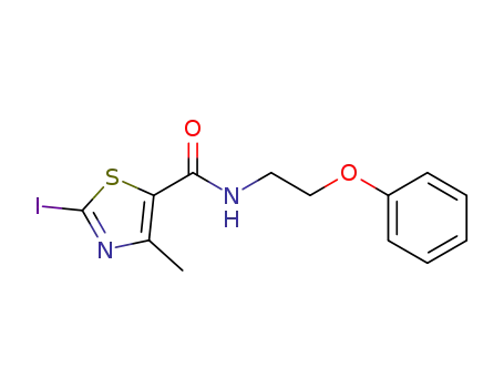 2-iodo-4-methyl-N-(2-phenoxyethyl)-1,3-thiazole-5-carboxamide