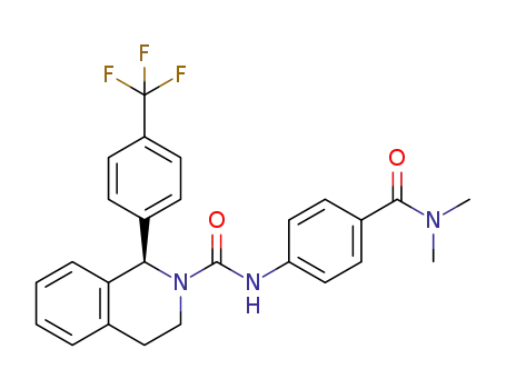 (R)-N-(4-(dimethylcarbamoyl)phenyl)-1-(4-(trifluoromethyl)phenyl)-3,4-dihydroisoquinoline-2(1H)-carboxamide