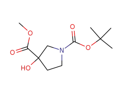 1-Boc-3-히드록시-3-피롤리딘디카르복실산 메틸 에스테르