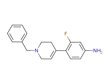 4-(1-benzyl-1,2,3,6-tetrahydro-pyridin-4-yl)-3-fluoro-phenylamine