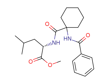 methyl N-(1-(benzamido)cyclohexanecarbonyl)-L-leucine