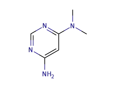 Molecular Structure of 36314-80-4 (4,6-Pyrimidinediamine, N,N-dimethyl- (9CI))