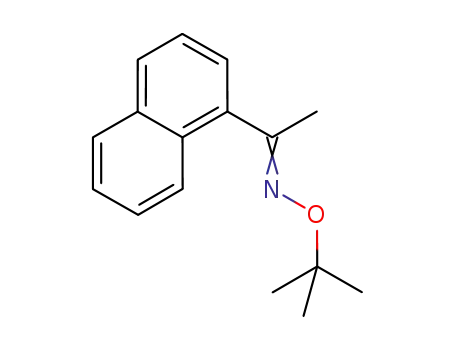Molecular Structure of 1177266-16-8 (1-acetylnaphthalene-O-tert-butyl oxime)