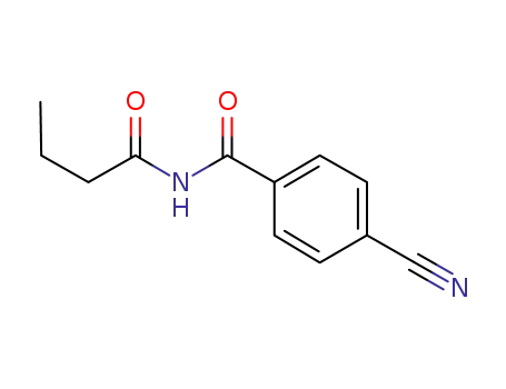 Molecular Structure of 1181384-68-8 (N-butyryl-4-cyanobenzamide)