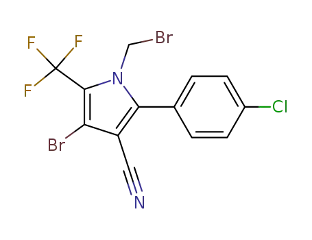 4-bromo-1-(bromomethyl)-2-(4-chlorophenyl)-5-(trifluoromethyl)-1H-pyrrole-3-carbonitrile