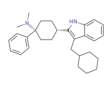 4-(3-(cyclohexylmethyl)-1H-indol-2-yl)-N,N-dimethyl-1-phenylcyclohexanamine