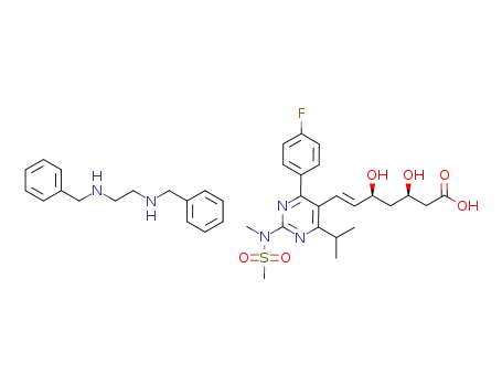 Molecular Structure of 1045601-12-4 (N,N'-dibenzylethylenediamine rosuvastatin)