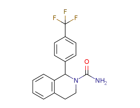 Molecular Structure of 1159996-24-3 (1-(4-(trifluoromethyl)phenyl)-3,4-dihydroisoquinoline-2(1H)-carboxamide)