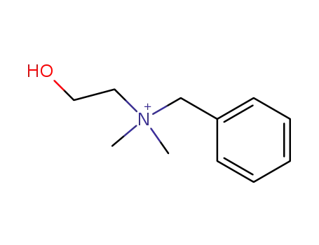 Molecular Structure of 13186-75-9 (N-benzyl-2-hydroxy-N,N-dimethylethanaminium)