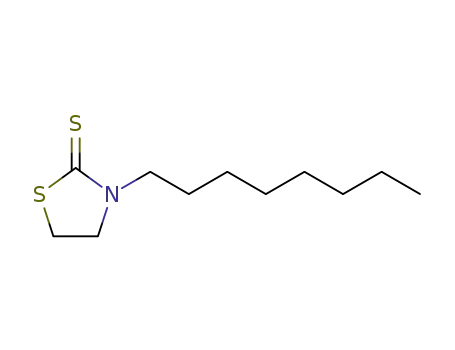 Molecular Structure of 75938-52-2 (3-octylthiazolidine-2-thione)