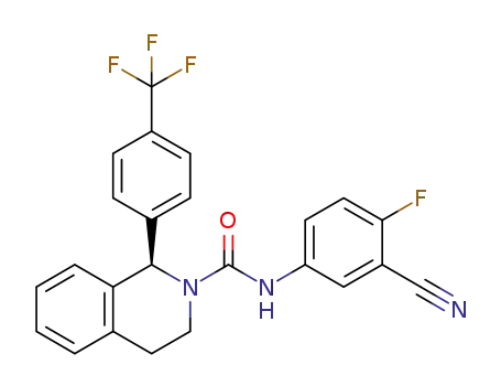 (R)-N-(3-cyano-4-fluorophenyl)-1-(4-(trifluoromethyl)phenyl)-3,4-dihydro-isoquinoline-2(1H)-carboxamide