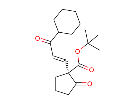 (S,E)-1-(3-cyclohexyl-3-oxo-prop-1-en-1-yl)-2-oxo-cyclopentanecarboxylic acid tert-butyl ester