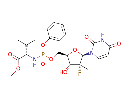 (S)-2-{[(2R,3R,4R,5R)-5-(2,4-dioxo-3,4-dihydro-2H-pyrimidin-1-yl)-4-fluoro-3-hydroxy-4-methyltetrahydrofuran-2-ylmethoxy](phenoxy)phosphorylamino}-3-methylbutyric acid methyl ester